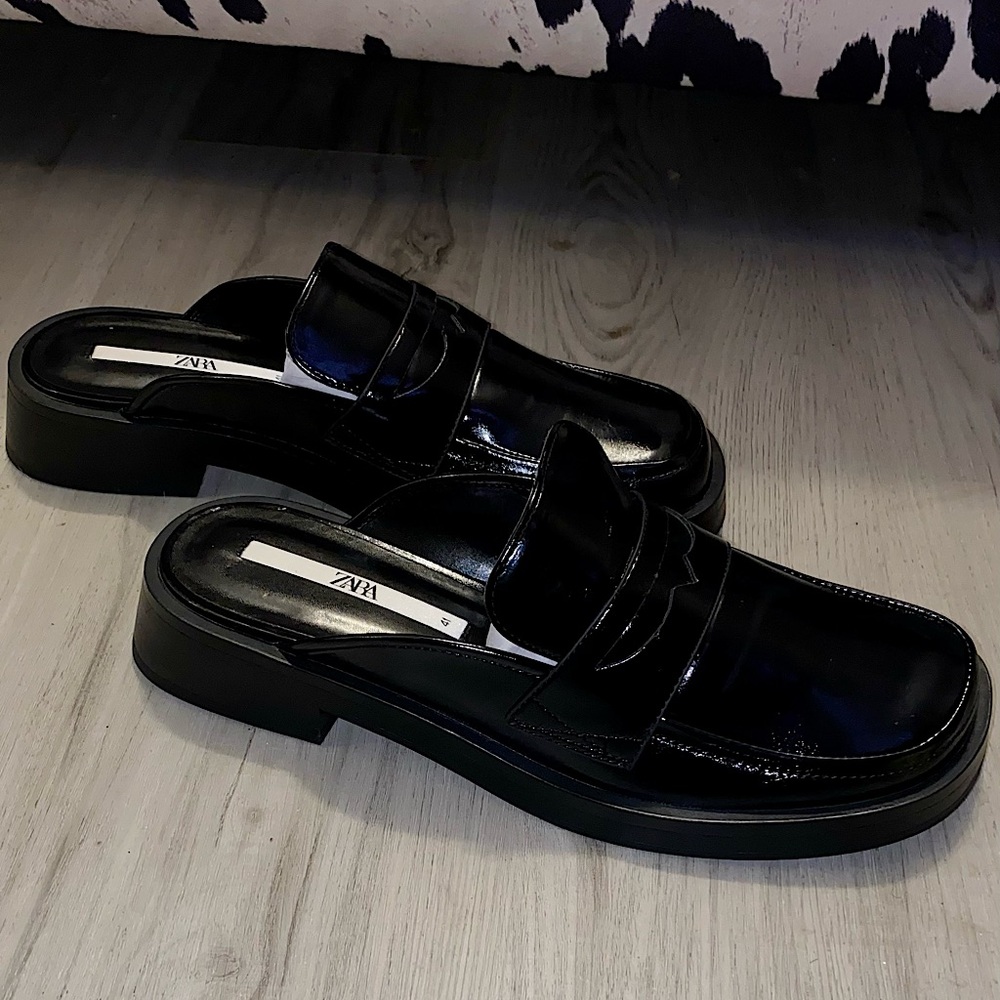 Zara Open Back Loafers